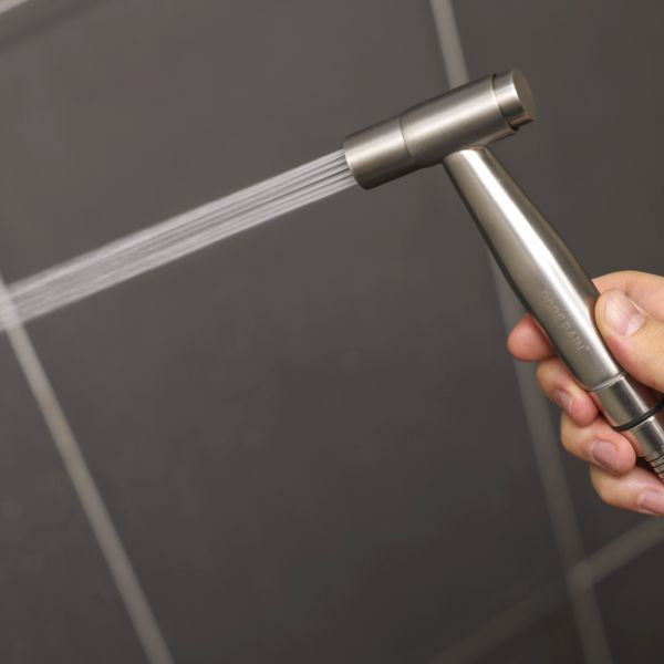 Handheld Bidet Sprayer For Toilet – Stainless Steel Stand Shower With 59-Inch Hose, Wall Or Tank Mount, For Personal Hygiene, Pet Shower & Cleaning